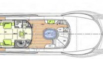 Motor yacht EVENT -  Sun deck Layout